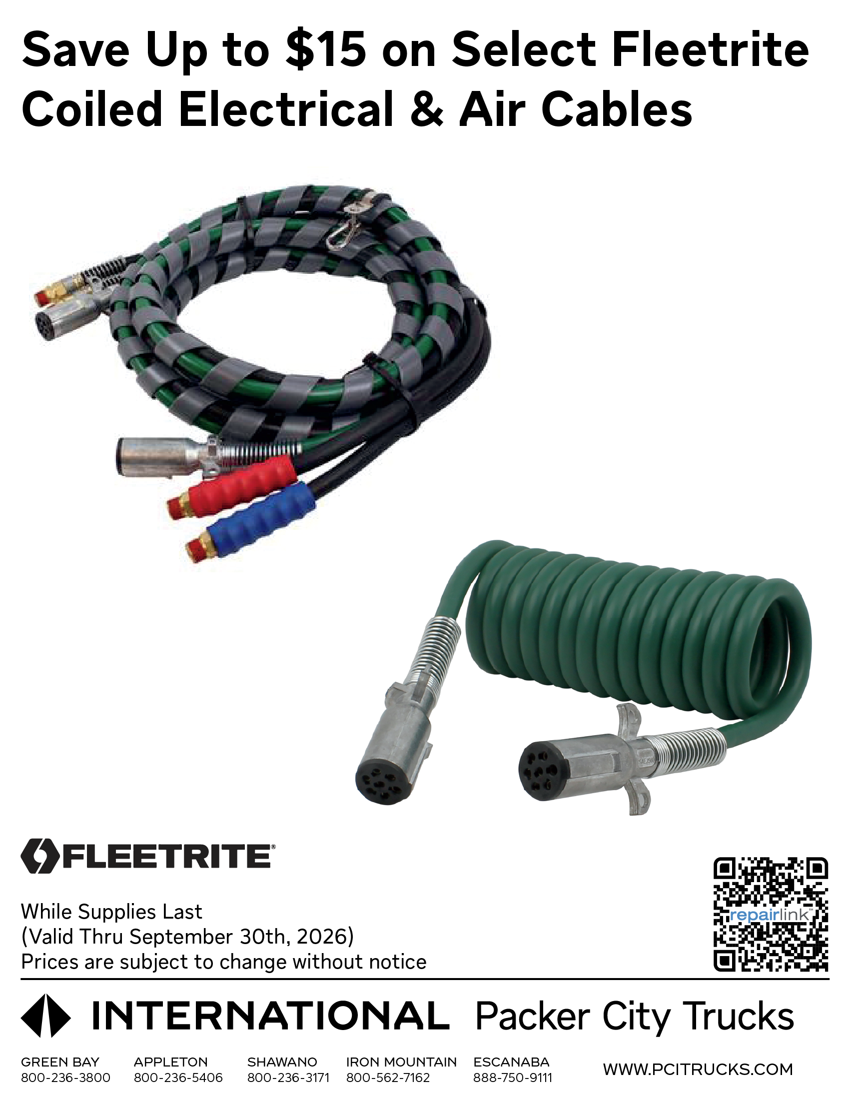 Quarter 3 commercial truck parts special